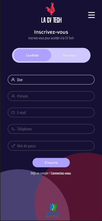 CVTECH - Plateforme de CV
