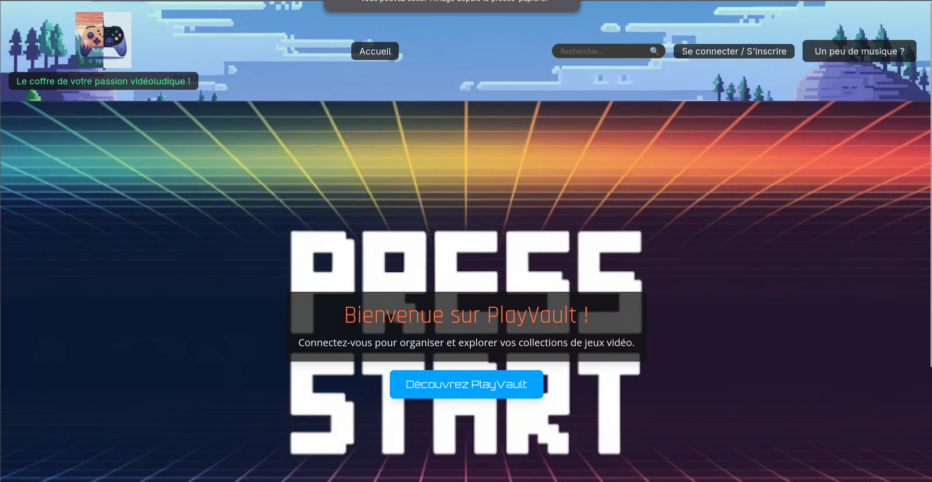 PlayVault - Gestionnaire collection gaming